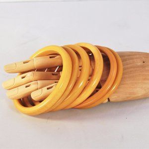 Vintage Bakelite Bangle Bracelet Set #2